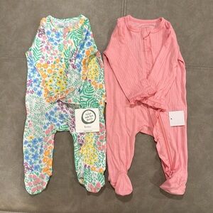 Bundle of 2 Little Me Bamboo Sleepers NWT
